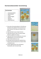 Vorschau - Mal- und Bastelvorlagen - Kunstprojekt: Das Sonnenblumenfeld mit Anleitung, Kopiervorlagen und Bewertungsbogen, Sommer, Herbst #edukiferiensale24 - Seite 3