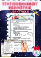 Vorschau - Arbeitsblätter - Arbeit an Stationen Lerntheke Geometrie - Deckblatt