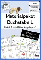Vorschau - Arbeitsblätter - Mega-Materialpaket zum Buchstaben L - Deckblatt