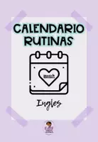 Vista previa - Tarjetas / Manipulativos - CALENDARIO DIDÁCTICO RUTINAS INGLES - Portada