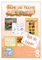 Vorschau - Arbeitsblätter - Materialpaket: Bäume und ihre Früchte im Herbst - Deckblatt