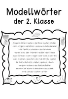 Vorschau - Arbeitsblätter - Modellwörter der 2. Klasse - Sprache Stein Papier 2 - Seite 1