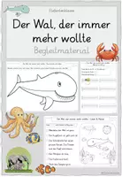 Vorschau - Unterrichtsreihen - Begleitmaterial - "Der Wal, der immer mehr wollte" - Deckblatt