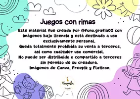 Vista previa - Hojas de trabajo - Pack de rimas - página 2