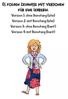Vorschau - Arbeitsblätter - Zeugnis / Feedback für Lehrer*innen - Seite 1