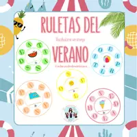 Vista previa - Unidades / Secuencias / Situaciones de Aprendizaje - RULETAS DE PALABRAS DEL VERANO - Portada