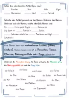Vorschau - Arbeitsblätter - Die drei Wortarten - für die Grundschule - Seite 2