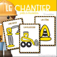 Aperçu - Fiches - Chantier / Construction - Pâte à modeler - Page de couverture