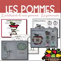 Aperçu - Feuilles d'exercices - Intérieur d´une pomme - Le pommier - Page de couverture