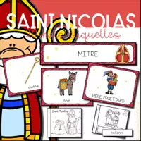 Aperçu - Fiches - Saint Nicolas - étiquettes et livret - Page de couverture
