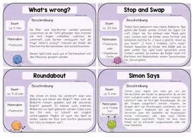 Vorschau - Spiele - Spielekartei für den Englischunterricht (Wortschatzspiele & Warm-Ups) - Seite 3