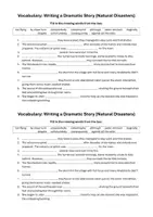 Vorschau - Arbeitsblätter - Writing a Dramatic Story: Vocabulary Exercises (Natural Disasters) - Seite 2