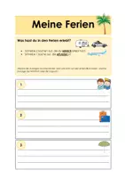 Vorschau - Spiele - Von den Ferien erzählen - 2 Wahrheiten und eine Lüge! - Deckblatt