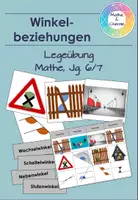 Vorschau - Arbeitsblätter - Winkelbeziehungen - Legeübung oder Arbeitsblatt - Deckblatt