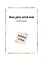 Vorschau - Spiele - Klettmappe aus plus wird mal - Deckblatt