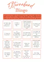 Vorschau - Text - Elternabend Bingo - Deckblatt