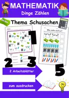 Vorschau - Arbeitsblätter - Schulsachen Zählen/Mathematik - Klasse 1 und 2 - Deckblatt