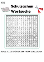 Vorschau - Arbeitsblätter - Wortsuchspiel/Wortsuche/Suchsel Schulsachen (Grundschule) - 4 Varianten - Seite 3