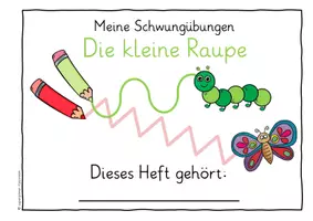 Vorschau - Arbeitsblätter - Schwungübungen Raupe und Schmetterling - Graphomotorik Heft - Seite 2