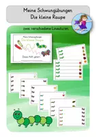 Vorschau - Arbeitsblätter - Schwungübungen Raupe und Schmetterling - Graphomotorik Heft - Deckblatt