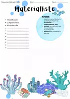 Vorschau - Unterrichtsreihen - Materialliste und Suchauftrag: Kein Müll mehr! Meer! (Kunst, Plastisches Arbeiten, Recycling) - Seite 1