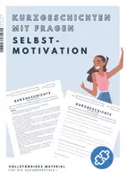 Vorschau - Arbeitsblätter - Arbeitsblätter mit Kurzgeschichten zum Thema Selbstmotivation - Deckblatt