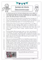 Vorschau - Arbeitsblätter - Sachtext der Woche: Überschwemmung / Hochwasser (Wir werden Deutsch-Experten- Leseverständnis mit integrativem Deutschunterricht) - Seite 1