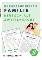 Vorschau - Arbeitsblätter - DaZ/DaF Arbeitsblätter mit Kurzgeschichten zum Thema Familie - Deckblatt