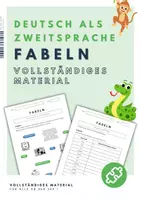 Vorschau - Stundenentwürfe - DaZ/DaF Thema Fabeln // Arbeitsblätter, Informationen - Vollständiges Material - Deckblatt
