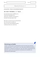 Vorschau - Klassenarbeiten - Vergleichende Gedichtanalyse "In der Fremde" Klausurvorbereitung - Seite 2
