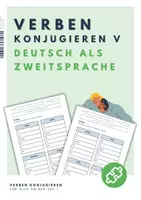 Vorschau - Arbeitsblätter - DaZ/DaF Arbeitsblätter // Verben konjugieren V - Deckblatt