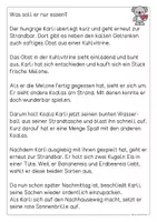 Vorschau - Arbeitsblätter - Koala Karli - Ein Tag am Strand, Leseweg und mehr - Seite 2