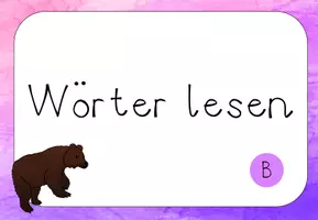 Vorschau - Interaktives Material - Wörter lesen interaktiv - Buchstabe B - Seite 3