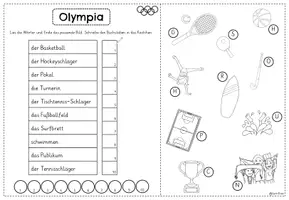 Vorschau - Arbeitsblätter - Olympia | Mini-Lesespur Olympische Spiele | Kl. 1 + 2 - Seite 3