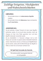 Vorschau - Arbeitsblätter - Zufällige Ereignisse, Häufigkeiten und Wahrscheinlichkeit (Materialpaket) - Seite 2