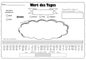 Vorschau - Arbeitsblätter - Wort des Tages / der Woche - Seite 3
