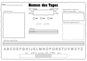 Vorschau - Arbeitsblätter - Nomen des Tages / der Woche - Seite 3