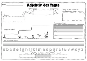 Vorschau - Arbeitsblätter - Adjektiv des Tages / der Woche - Seite 3
