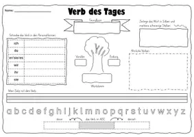 Vorschau - Arbeitsblätter - Verb des Tages / der Woche - Seite 3