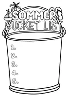 Vorschau - Arbeitsblätter - Meine Sommer Bucket List - Vorhaben für die Sommerferien - Seite 1