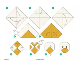Aperçu - Matériel pour travaux manuels / dessin - Origami animaux - Page 1