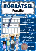 Vorschau - Arbeitsblätter - AnybookPro Material: Hörrätsel Familie - Deckblatt