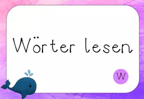 Vorschau - Interaktives Material - Wörter lesen interaktiv - Buchstabe W - Seite 3