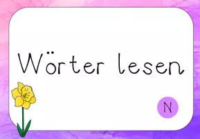 Vorschau - Interaktives Material - Wörter lesen interaktiv - Buchstabe N - Seite 3