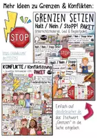 Vorschau - Mal- und Bastelvorlagen - Grenzen setzen lernen - kreative Klappkarten / Bedürfnisse verbalisieren - Seite 2