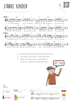 Vorschau - Arbeitsblätter - "Starke Kinder" Lied MP3 + Noten und Glockenspiel / Grenzen setzen - Seite 2
