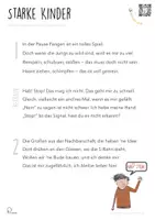 Vorschau - Arbeitsblätter - "Starke Kinder" / Grenzen setzen - Liedtext, Lücken & Schilder - Seite 2