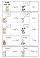 Vorschau - Stationenlernen - Hunde Domino Ableiten FRESCH Deutsch 2.Klasse, 3.Klasse - Seite 1