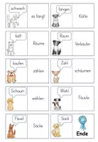 Vorschau - Stationenlernen - Hunde Domino Ableiten FRESCH Deutsch 2.Klasse, 3.Klasse - Seite 2