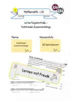 Vorschau - Test - Test - funktionale Zusammenhänge - Deckblatt